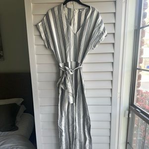 Rails V Neck Linen Romper